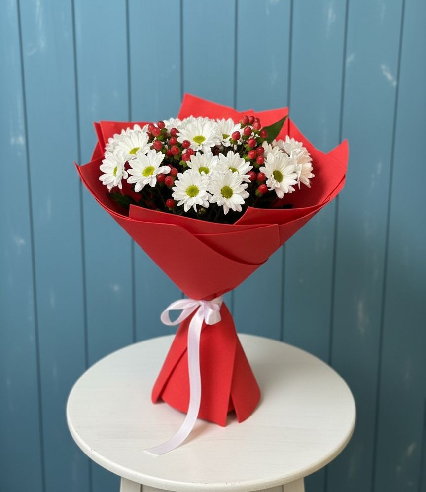 Букет цветов из: Хризантемы в Сергиевское