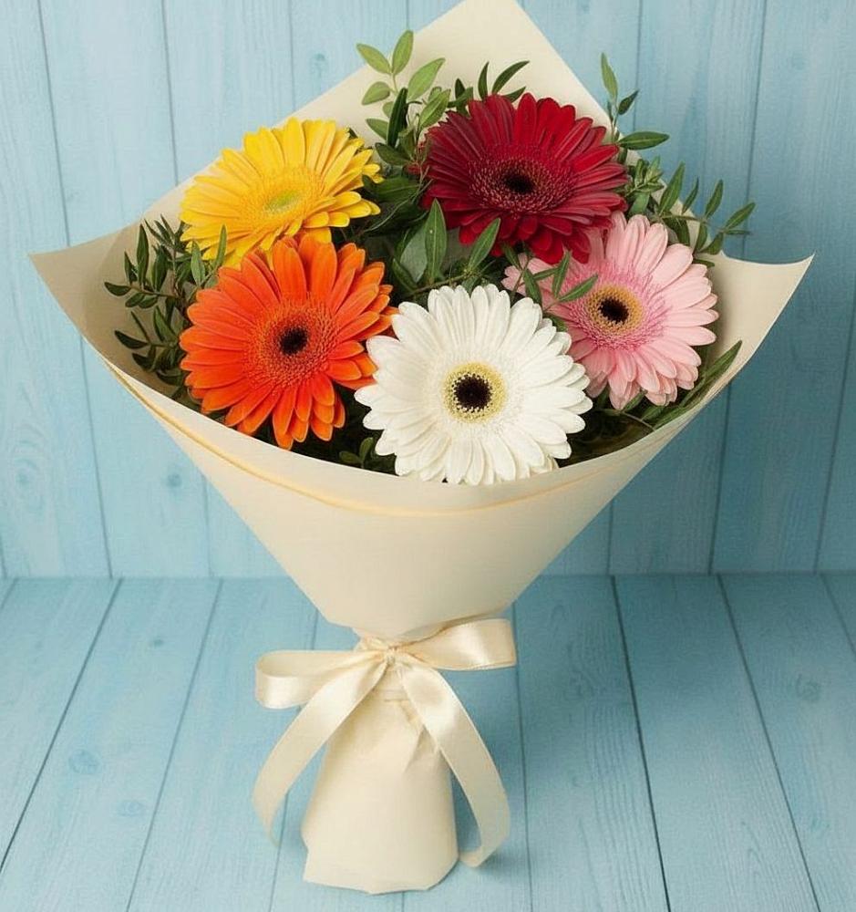 Букет цветов из: Герберы в Сергиевское