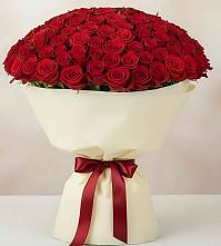 Букет 101 Красная роза Милано в Сергиевское
