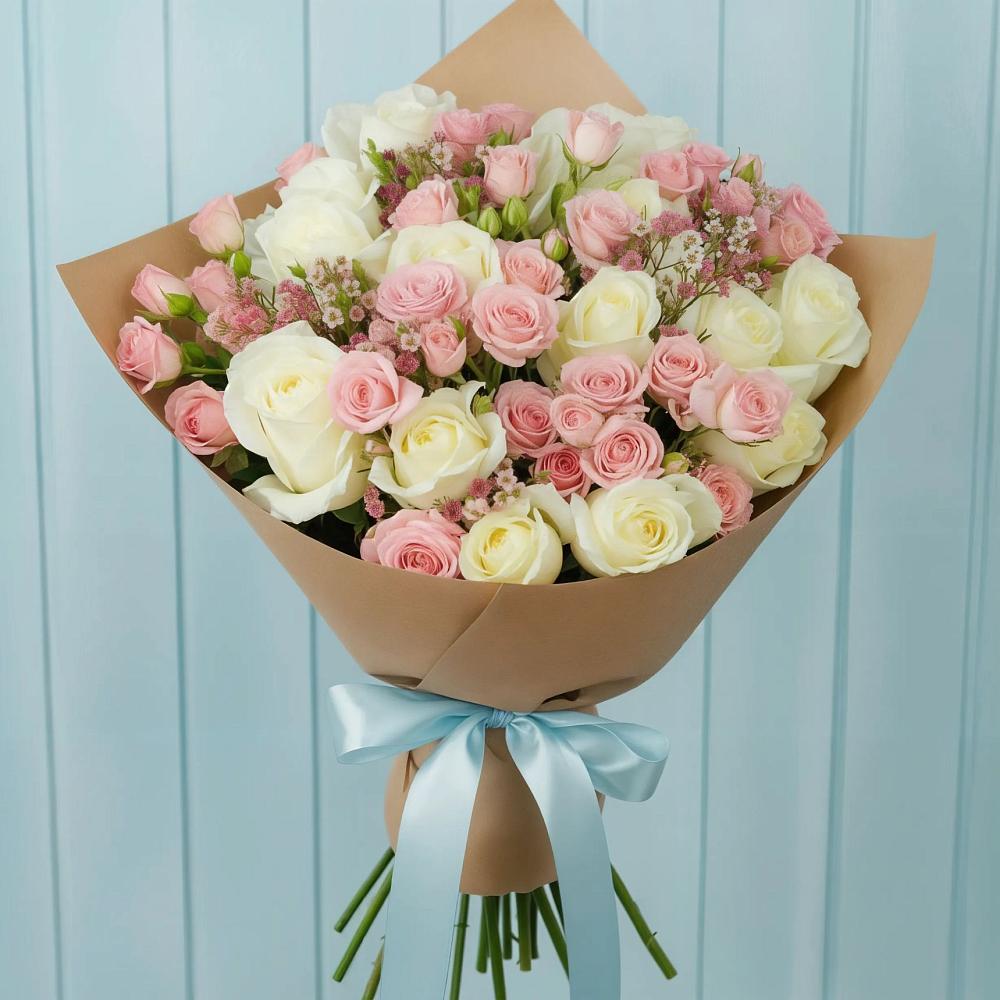 Букет цветов из: Розы в Сергиевское