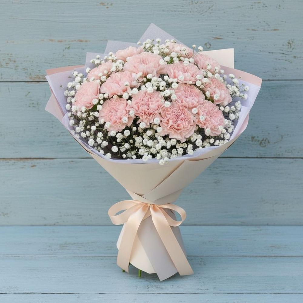 Букет цветов из: Гвоздики в Сергиевское