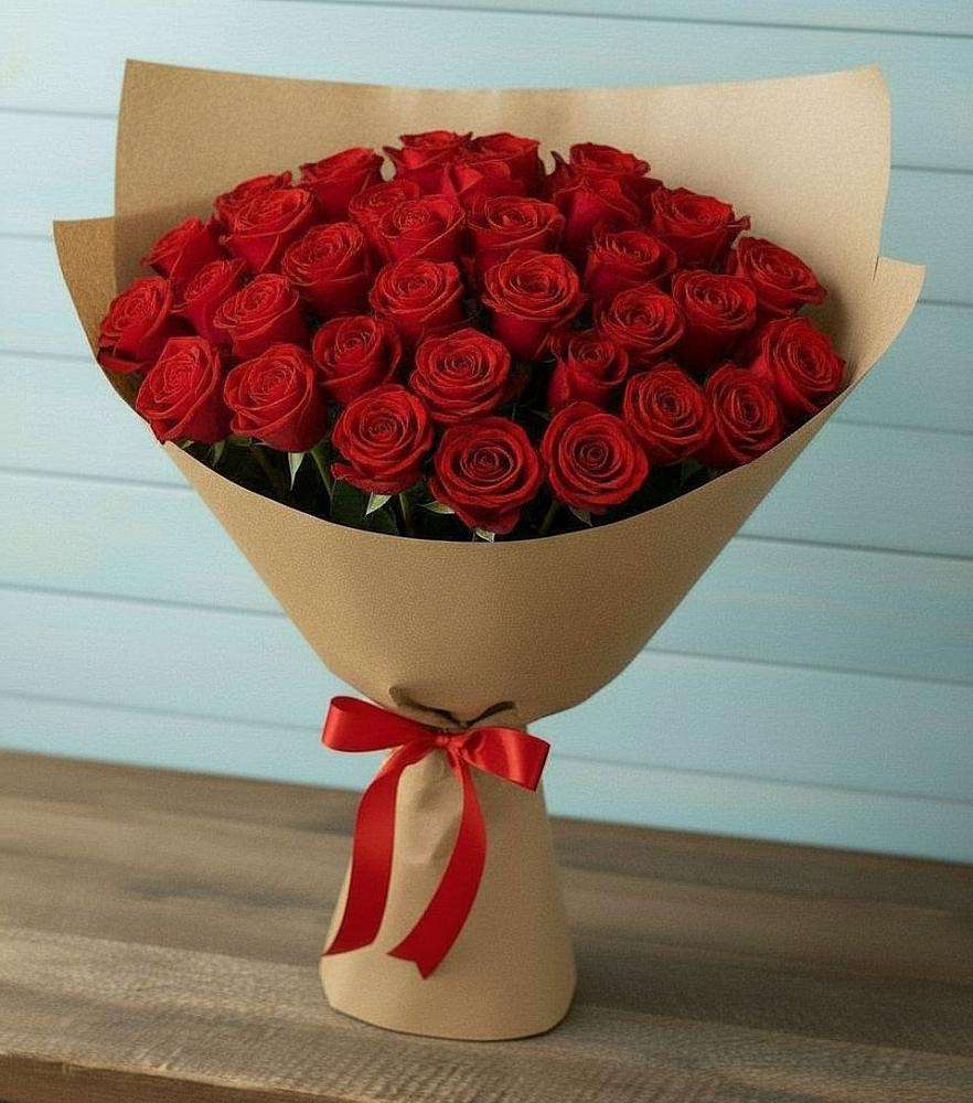 Букет Красные розы Милано в Сергиевское