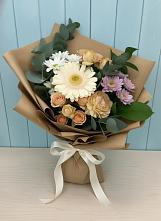 Букет цветов из:  Герберы и Хризантемы в Сергиевское