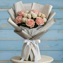 Букет цветов из:  Розы #REPLACE_PRED# Сергиевское