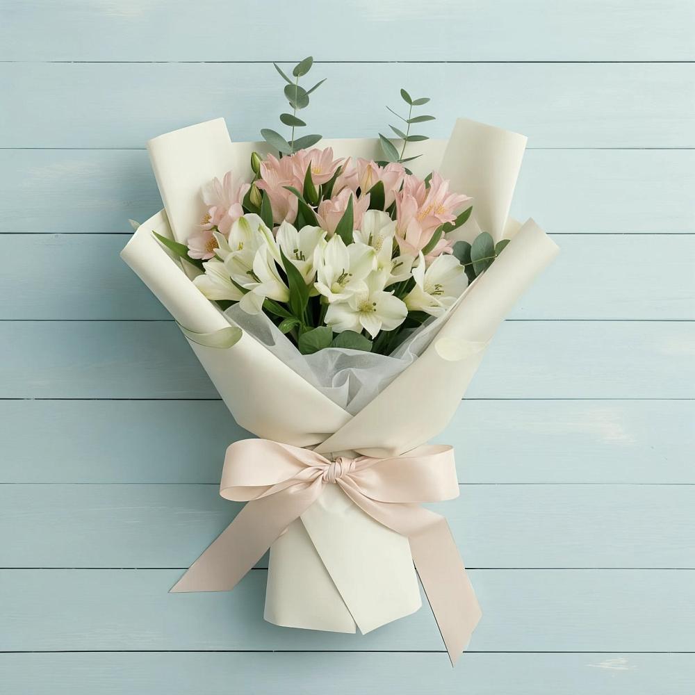 Букет цветов из: Альстромерии в Сергиевское